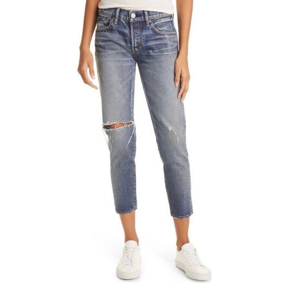 Moussy Vintage Pittsgrove Tapered Nonstretch Ankle Jeans Size 29